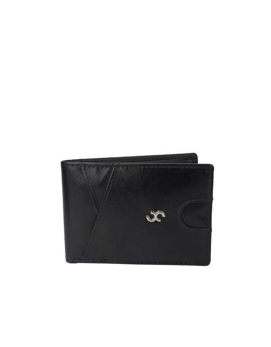 Premium Leather Wallet Black DW001-HS01