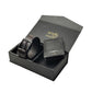 Premium Leather Accessories Gift Combo Black GP002-HS01