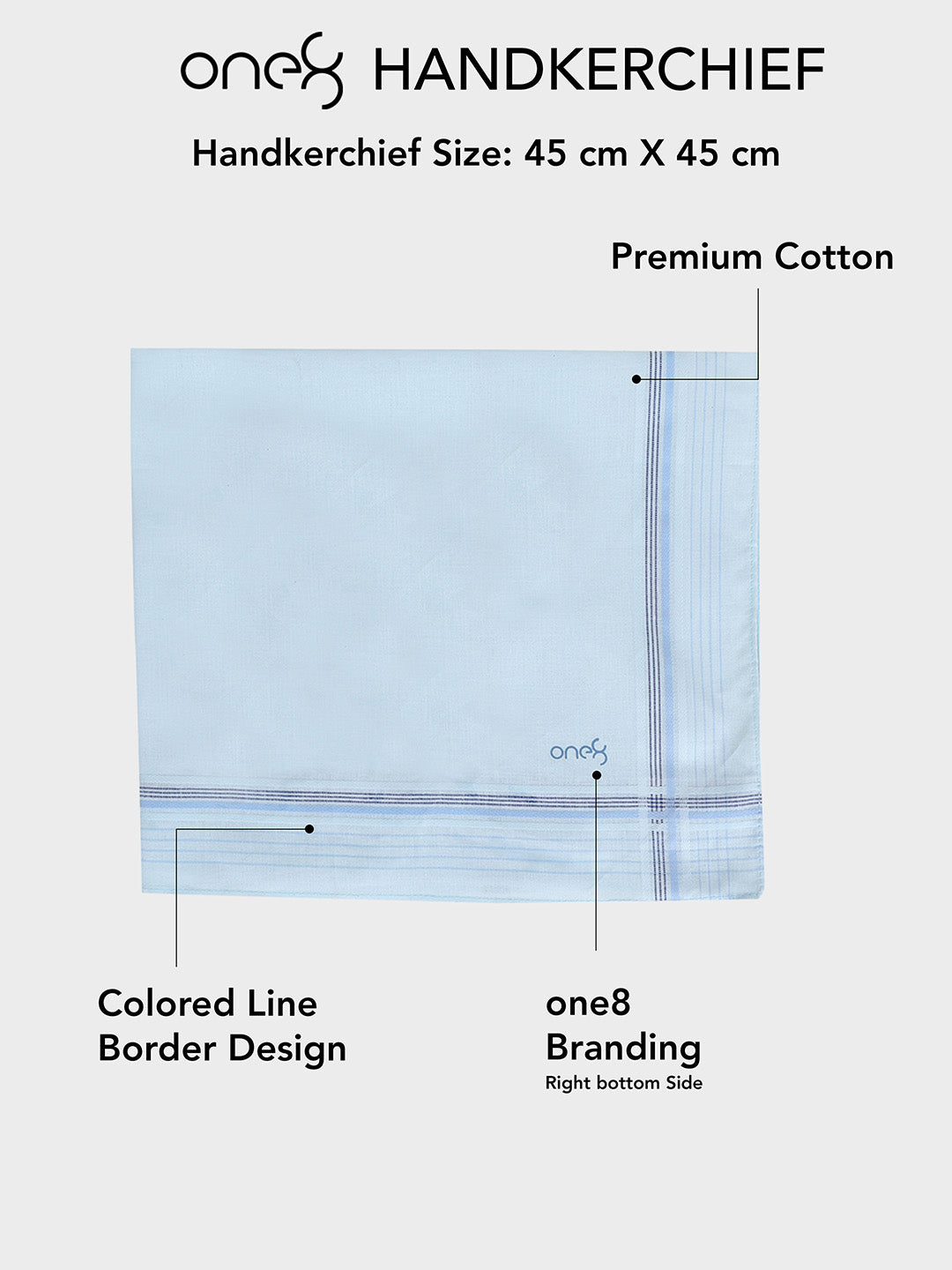 Premium Cotton Handkerchief for Men's  H1029